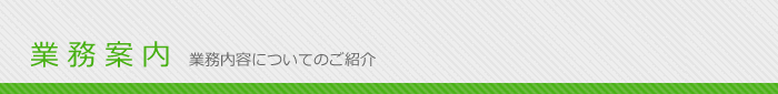 業務内容についてのご紹介